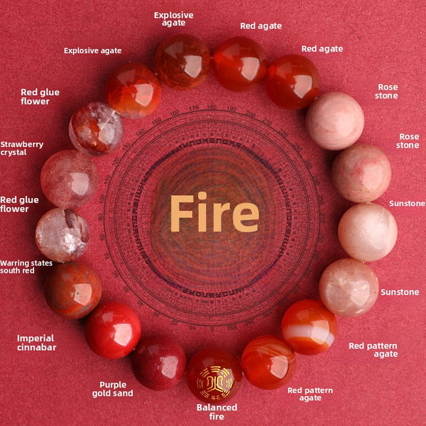 Five - Element Fire Fortune - Mending Crystal Bracelet
